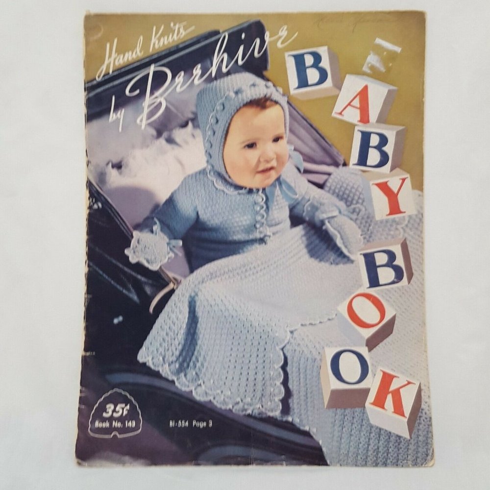 Hand Knits Beehive Baby Booklet 143 Vintage 1950